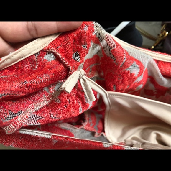 For Love & Lemons Red San Marco Lace Midi Dress S - Picture 15 of 16